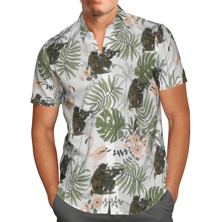 BBTT0305BC04 Canadian Army Hawaiian Shirt