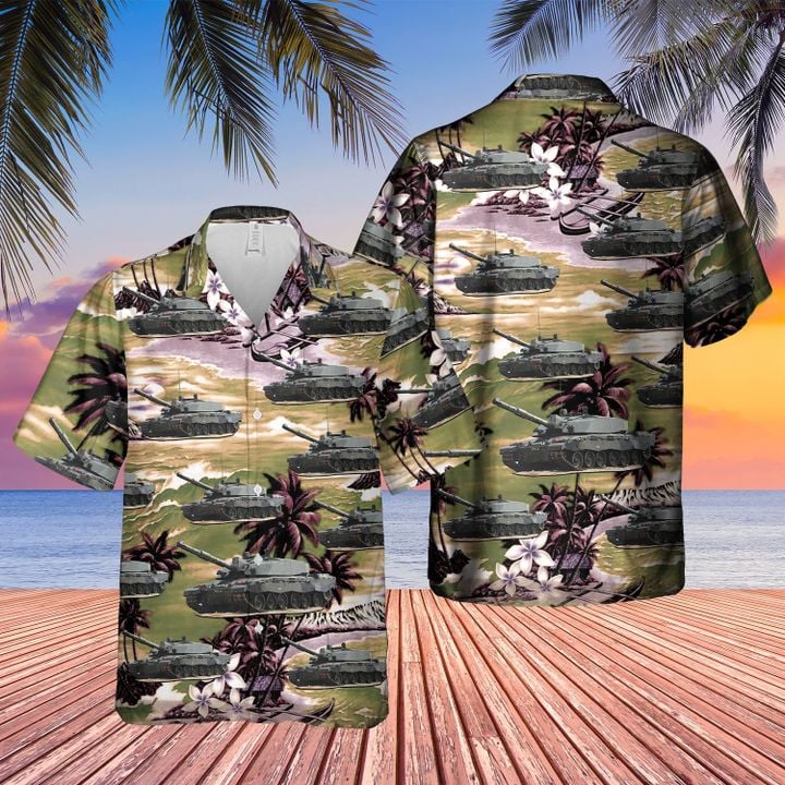 TNLT2705BC11 British Army Challenger 2 Hawaiian Shirt + Beach Shorts