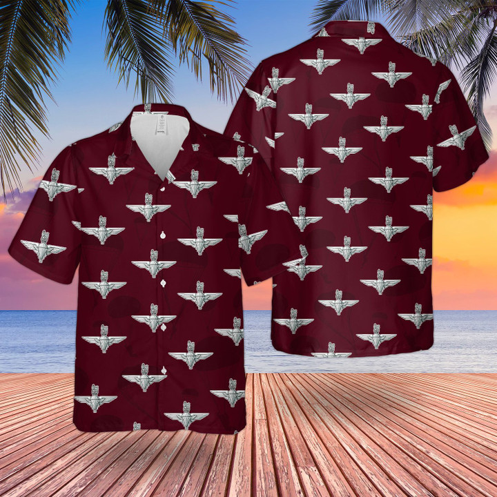 KAHH2506BC02 UK Parachute Regiment Hawaiian Shirt