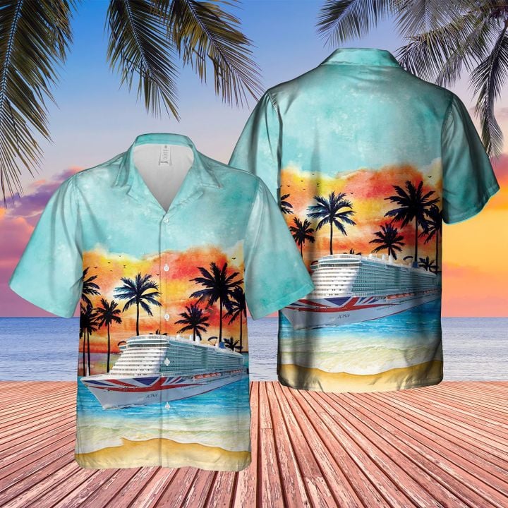 TNLT3105BC05 UK P&O Cruises Hawaiian Shirt