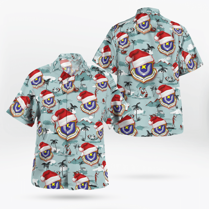 DLLU1410BC07 US Air Force Florida Air National Guard Christmas Hawaiian Shirt
