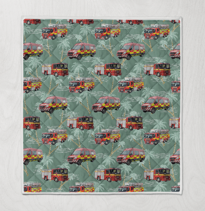TRQD1810BC15 Mid & West Wales, Wales, United Kingdom, Mid And West Wales Fire And Rescue Service Quilt Blanket