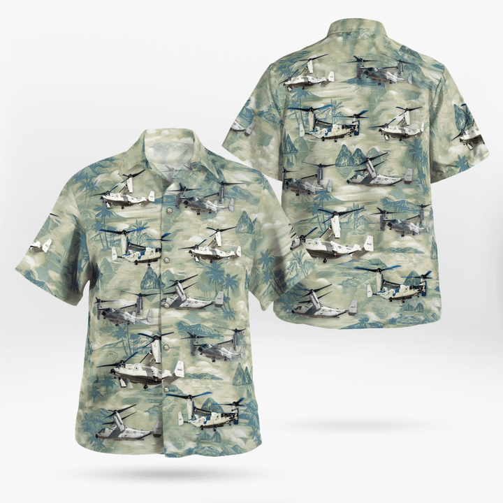 NLMP2210BC05 US Navy Boeing CMV-22B Osprey Hawaiian Shirt