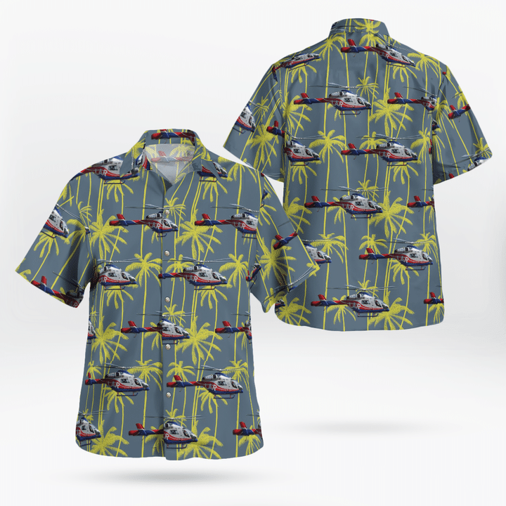 KAHH0604BG10 Luxembourg Air Rescue MD Helicopters MD Explorer 902 Hawaiian Shirt