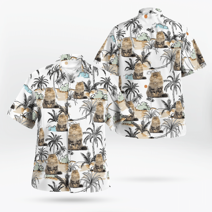 DLTT0704BG05 Persian Cat Hawaiian Shirt