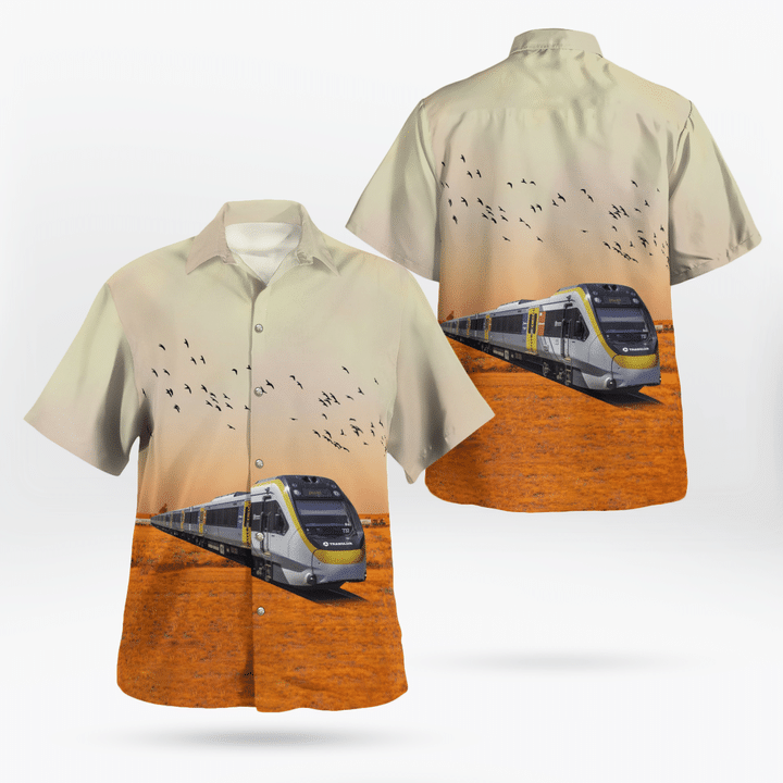 TNLT0804BG06 Queensland Rail (QR) New Generation Rollingstock (NGR) Hawaiian Shirt