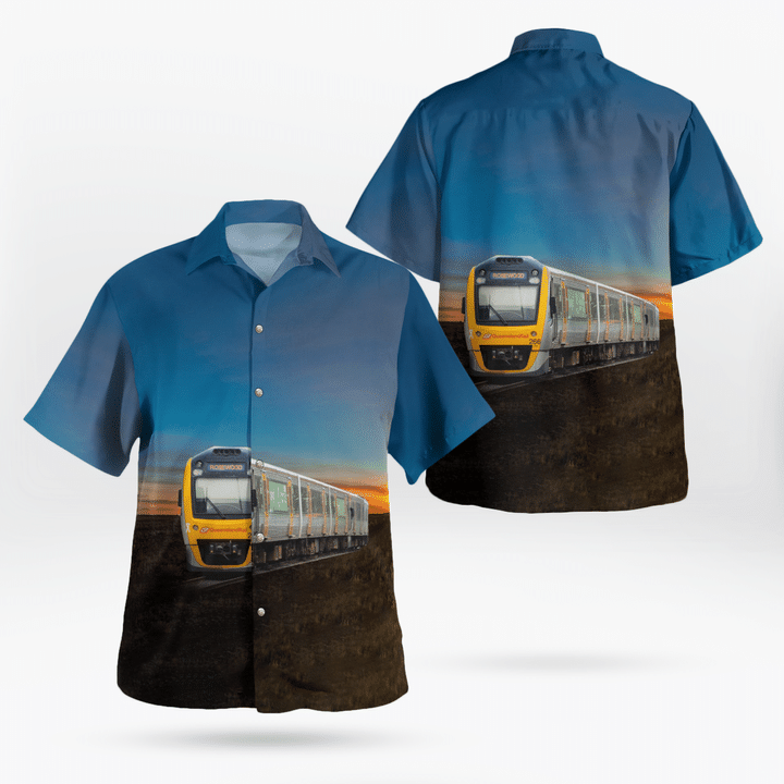 TNLT0804BG07 Queensland Rail (QR) Suburban Multiple Unit (SMU260) Hawaiian Shirt