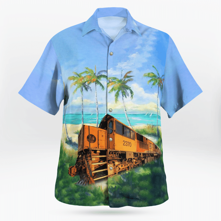 TNLT0804BG08 Queensland Rail (QR) Coal Train Hawaiian Shirt