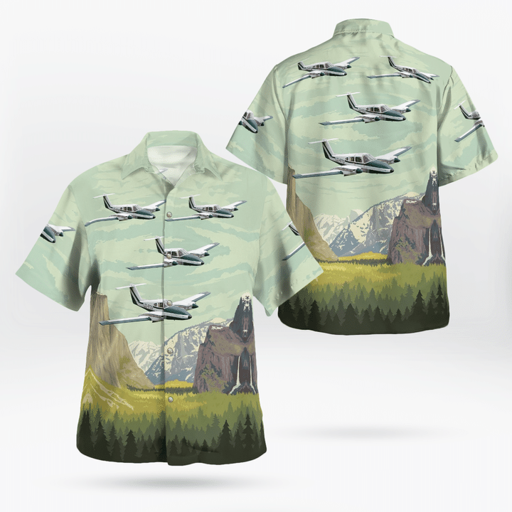 DLSI1904BG04 Piper PA-44 Seminole Hawaiian Shirt