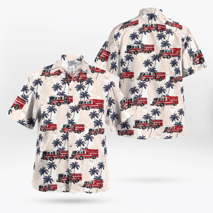 DLTT1905BG04 King George County, Virginia, King George County Department of Fire, Rescue and Emergency Services Hawaiian Shirt
