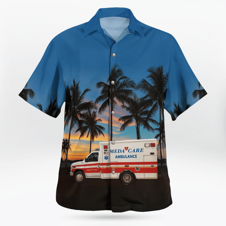 KAHH2505BG04 Meda-Care Ambulance Service Milwaukee, Wisconsin Hawaiian Shirt