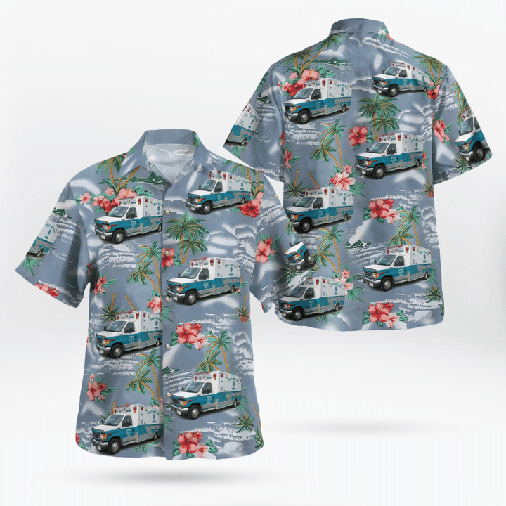 NLMP1106BG07 Port Matilda EMS, Port Matilda, Pennsylvania Hawaiian Shirt