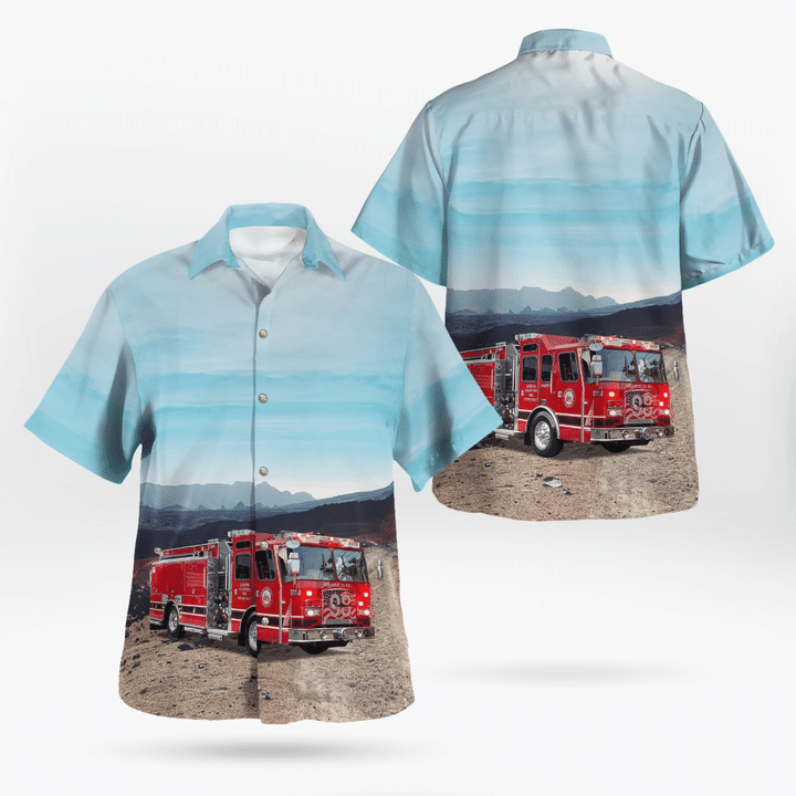 DLTT1106BG09 Ossining, New York, Ossining Volunteer Fire Department / Ossining Steamer Co. # 1 Hawaiian Shirt