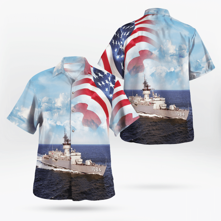 BCTT1306BG10 USS McCandless (FF1084) 50th Anniversary Hawaiian Shirt
