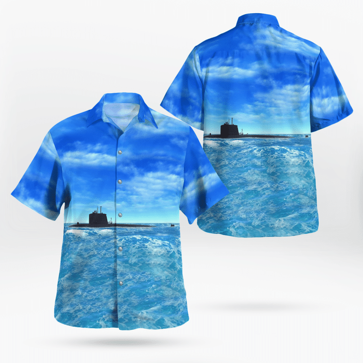 BCTT2306BG07 French submarine Rubis (S601) Hawaiian Shirt