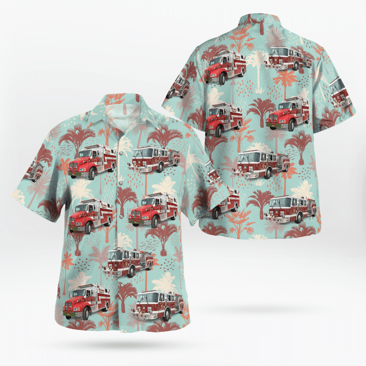 NLSI2406BG03 Kouts Fire Department, Kouts, Indiana Hawaiian Shirt