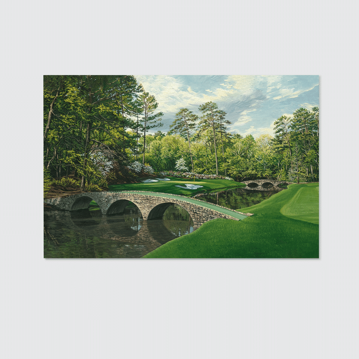 TRHH3006BG08 Augusta, Georgia, Augusta National Golf Club, 12th Hole, “Golden Bell” Landscape Canvas