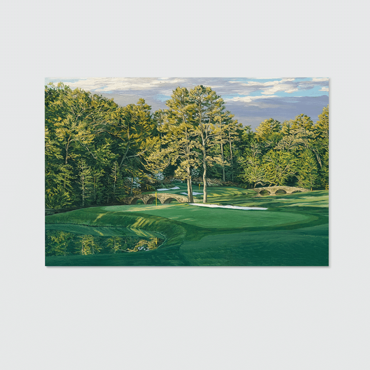 TRHH3006BG10 Augusta, Georgia, Augusta National Golf Club, 11th Hole, “White Dogwood,” Landscape Canvas