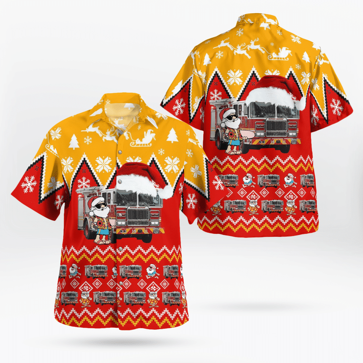DLTT0107BG02 Christmas Hawaiian Shirt