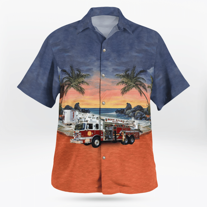 KTLT0407BG04 Penn Hills No.7 VFC Hawaiian Shirt