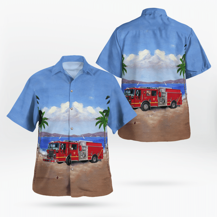KTLT0607BG10 Fern Creek Fire Department Hawaiian Shirt