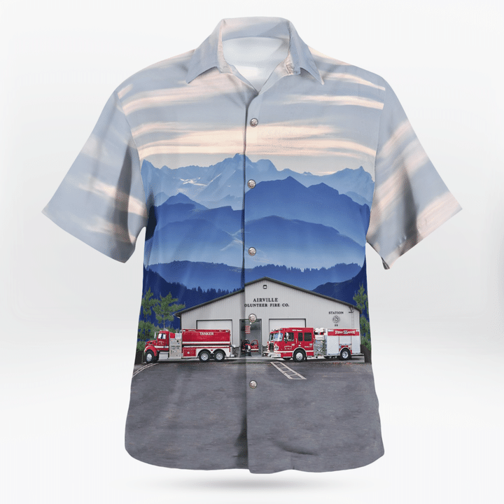 Airville, Pennsylvania, Airville Volunteer Fire Company Hawaiian Shirt DLTT1207BG06