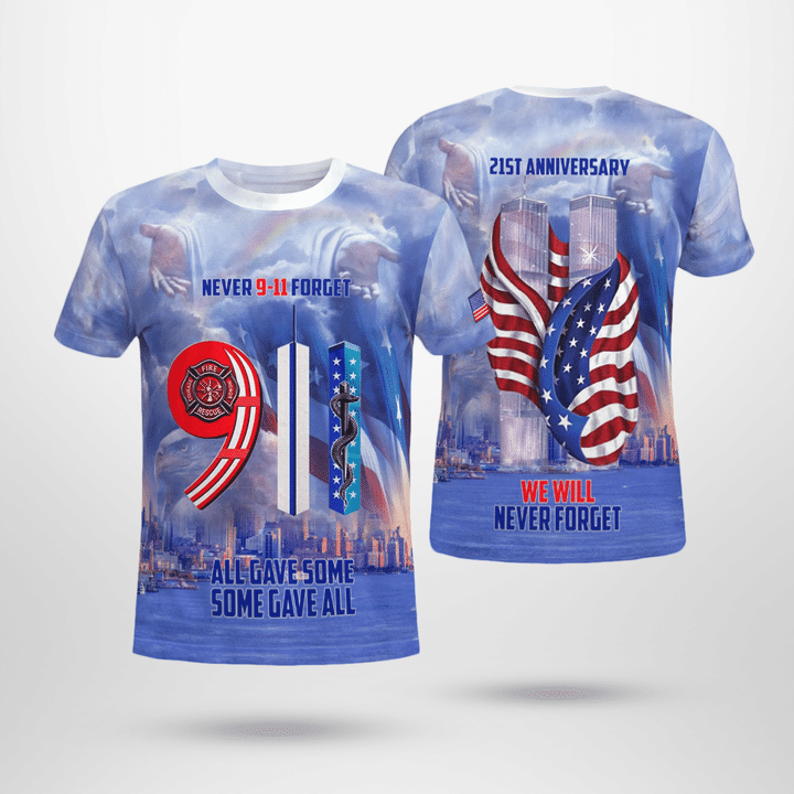 Never Forget All Gave Some Some Gave All 3D T-shirt NLSI1307BG06