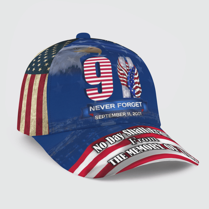9/11 Eagle No Day Shall Erase From The Memory of Time Baseball Cap NLMP13007BG13