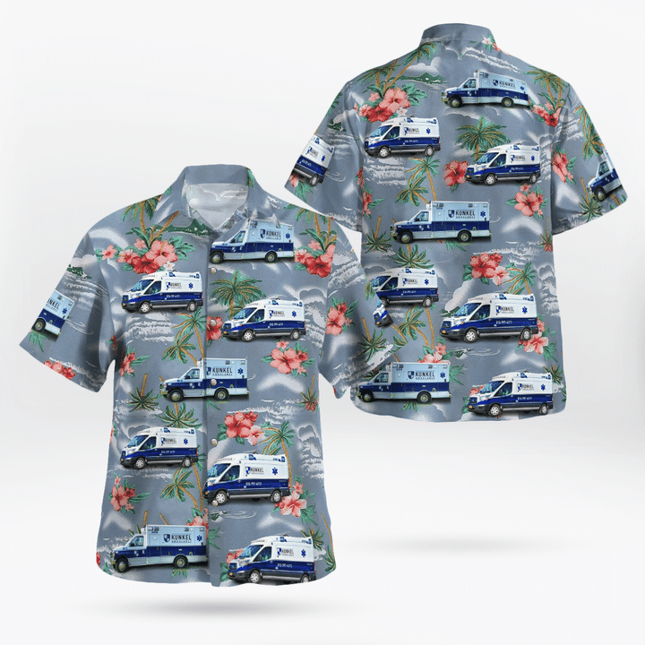 Kunkel Ambulance, Utica, New York Hawaiian Shirt NLMP1507BG04