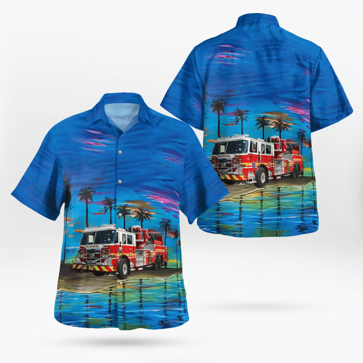 Lynchburg, Virginia, Lynchburg Fire Department Hawaiian Shirt TRHH1907BG05