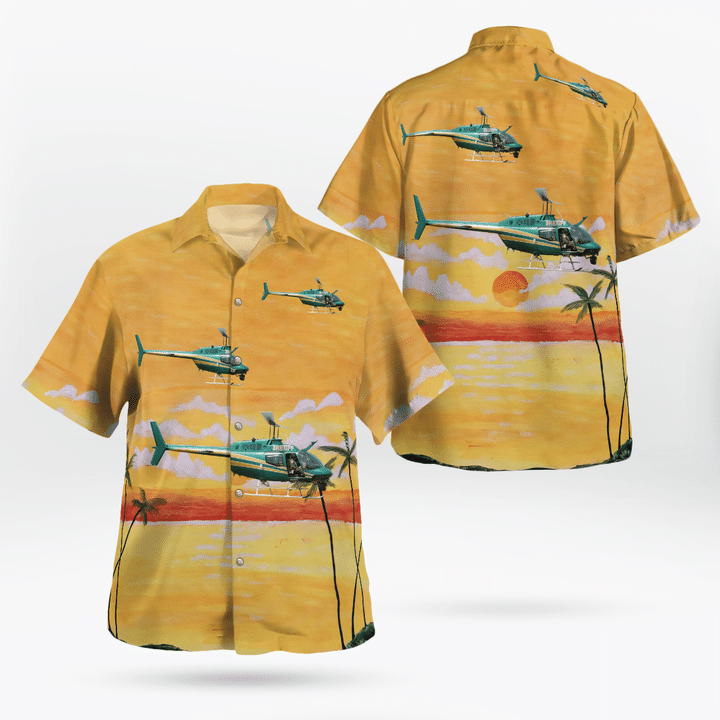 Florida, Brevard County Sheriffs Office Bell OH-58A Kiowa Hawaiian Shirt TRQD2107BG07