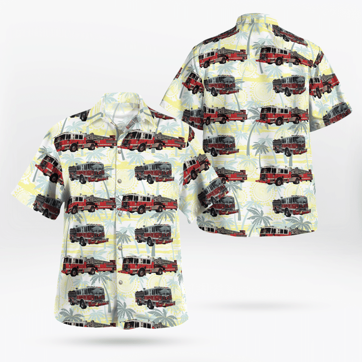 District of Columbia Fire and Emergency Medical Services Department Engine 30, Truck 17 Hawaiian Shirt DLTD2307BG03