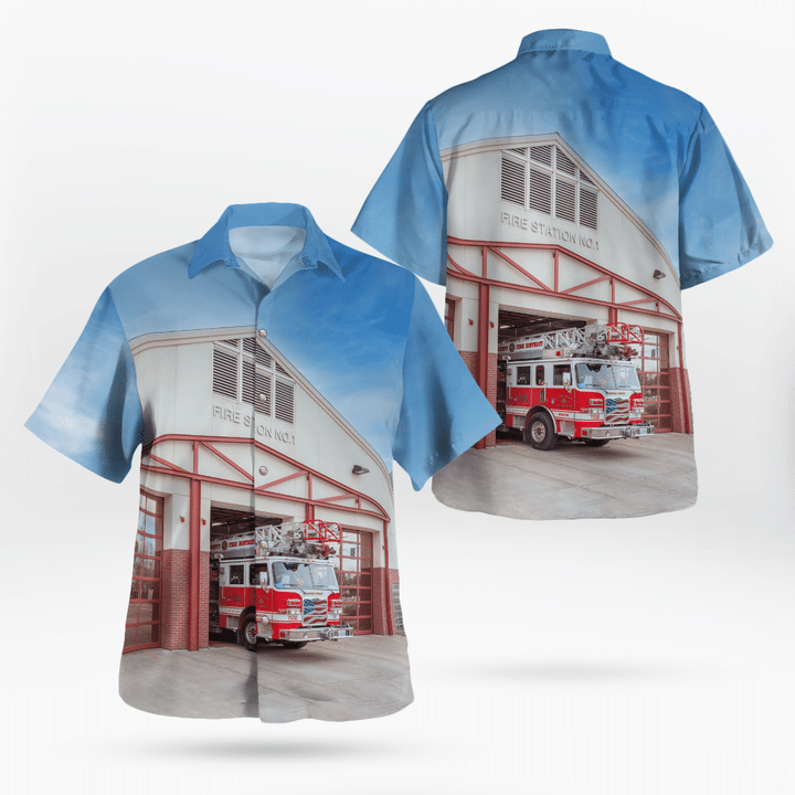 Windsor, California, Sonoma County Fire District Station 1 Hawaiian Shirt TRHH2307BG08