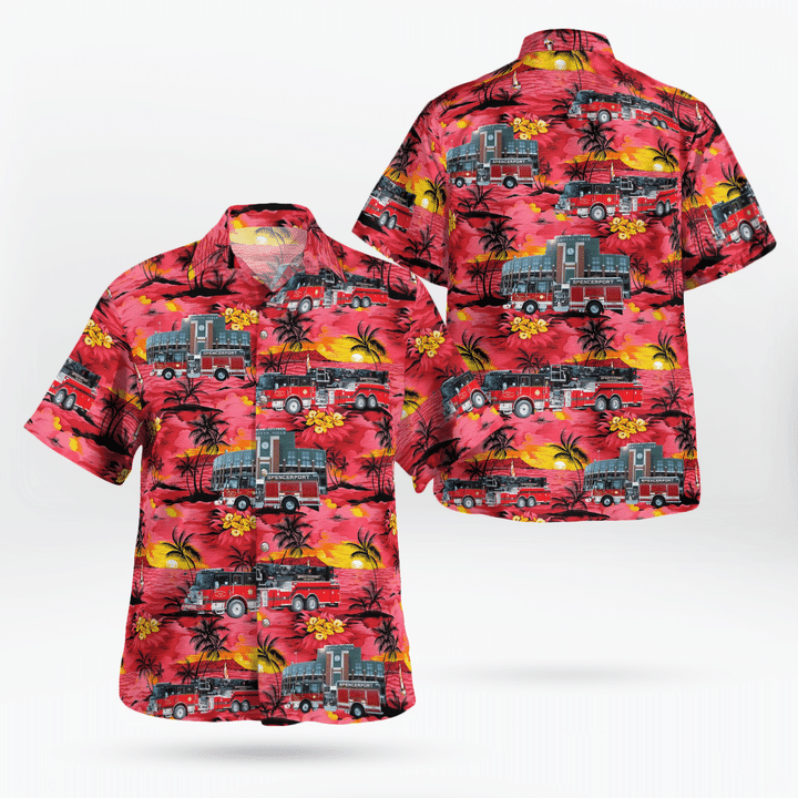 Spencerport, New York, Spencerport Fire District Hawaiian Shirt DLTT2807BG11