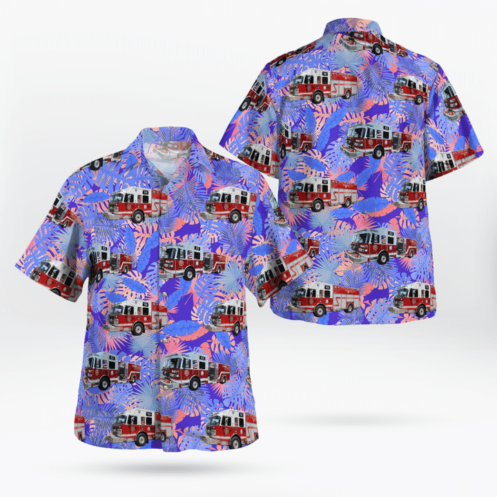 Cheektowaga, New York, Doyle Hose Co. No. 2 Hawaiian Shirt TRHH0608BG12