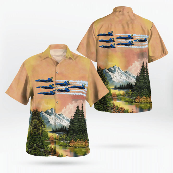U.S. Navy Blue Angels Air Show, Seafair Festival Hawaiian Shirt KTQD1008BG01
