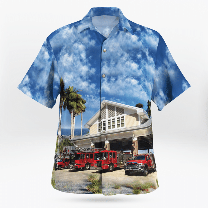 Surfside Beach, South Carolina, Surfside Beach Fire Dept Hawaiian Shirt DLSI1909BG13