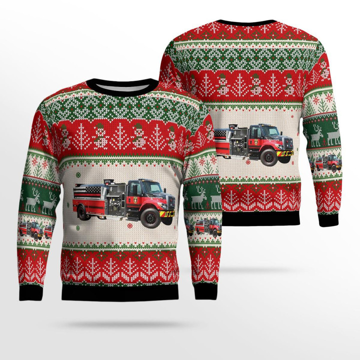 Whitehall, Michigan, White Lake Fire Authority AOP Ugly Sweater DLTT2410BG10