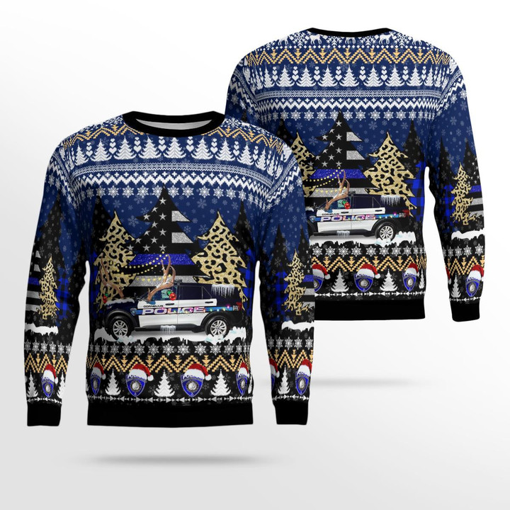 Cornelius Police Department Christmas AOP Ugly Sweater NLSI1411BG09