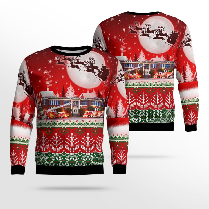 Goochland, Virginia, Goochland County Fire-Rescue Christmas Ugly Sweater 3D DLSI1110BG09