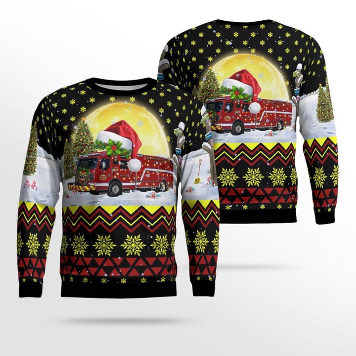Robertson Fire Protection District Christmas AOP Ugly Sweater NLMP2911BC04