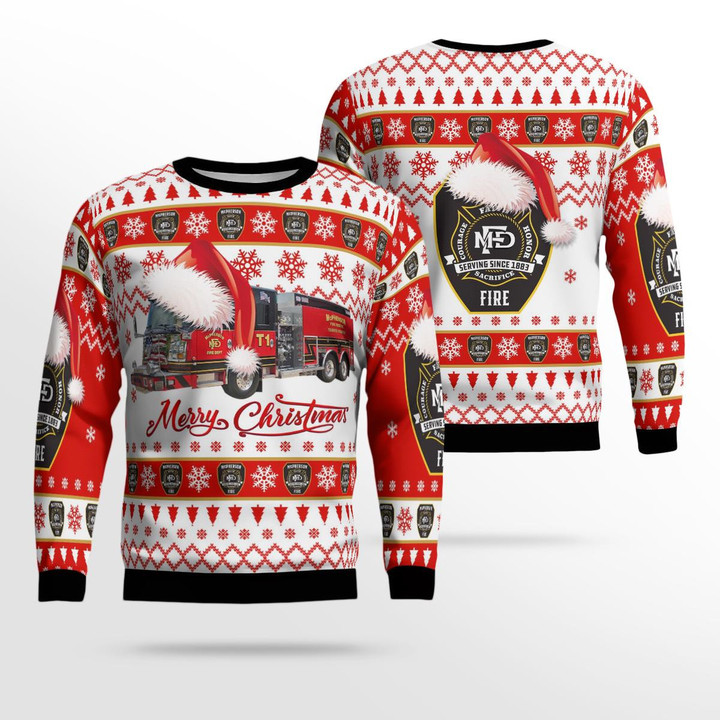 McPherson, Kansas, McPherson Fire Department Christmas Ugly Sweater 3D DLTT2211BC01
