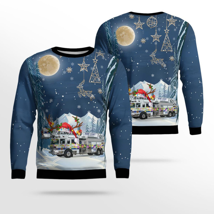 California Fire Departments Christmas AOP Ugly Sweater NLSI0811BC13