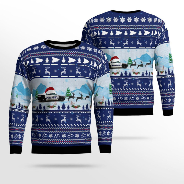 Texas Dallas Police Department Christmas Ugly Sweater 3D DLMP0110BC01