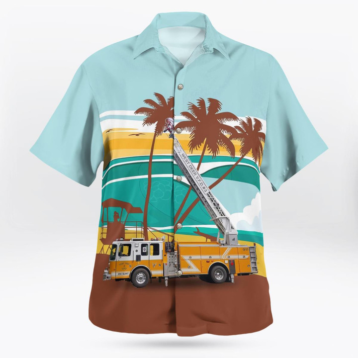 Gibsonia, Pennsylvania, West Deer Volunteer Fire Company #3 Hawaiian Shirt DLHH0702PD13