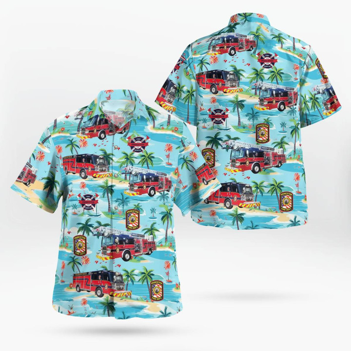 Princeton, Texas, Princeton Fire Department Hawaiian Shirt DLTT1111PD01