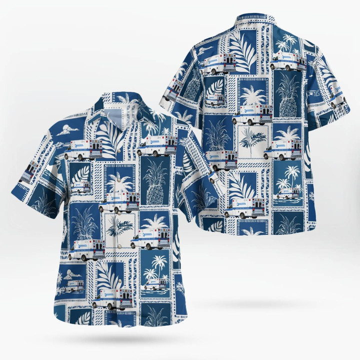 Brooklyn, Ohio, Donald Martens & Sons Ambulance Service Hawaiian Shirt DLTT0311PD01