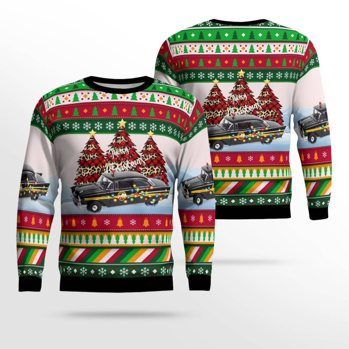Chevrolet 150 Sedan 1957 Kentucky State Police Christmas AOP Ugly Sweater DLMP1111PD01