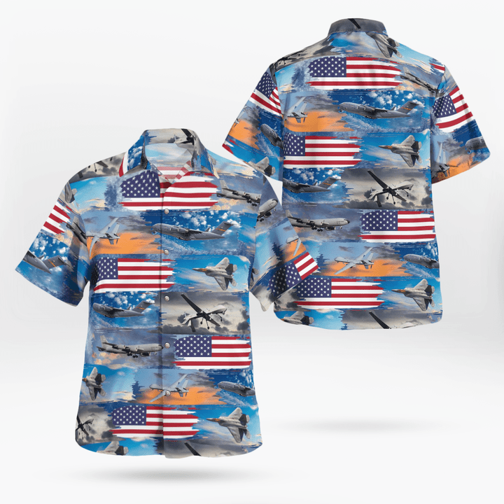 US Air Force Aircraft Hawaiian Shirt DLHH0708PD07