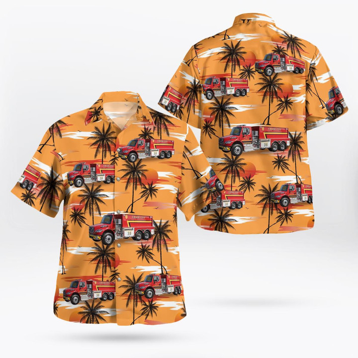 Chase City, Virginia, Chase City Volunteer Fire Department Hawaiian Shirt DLHH2102PD07
